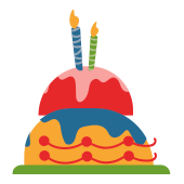 MOHE icono tarta de cumpleaños